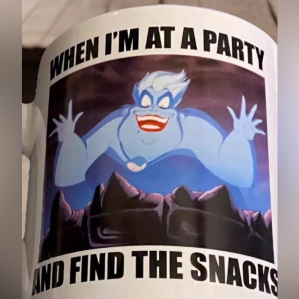 Disney Ursula Little Mermaid Coffee Mug Cup Holds 20 oz.